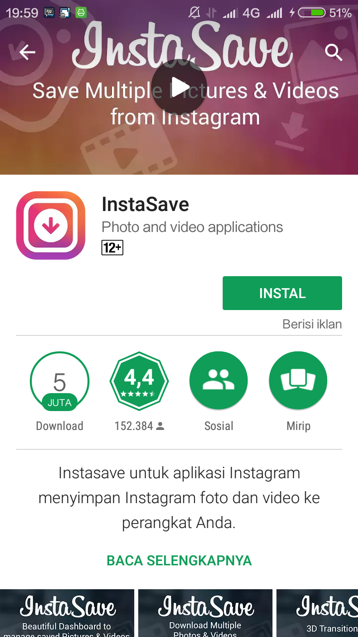 KEREN Aplikasi Ini Bisa Save Foto Atau Video Di Instagram INFARTIKEL