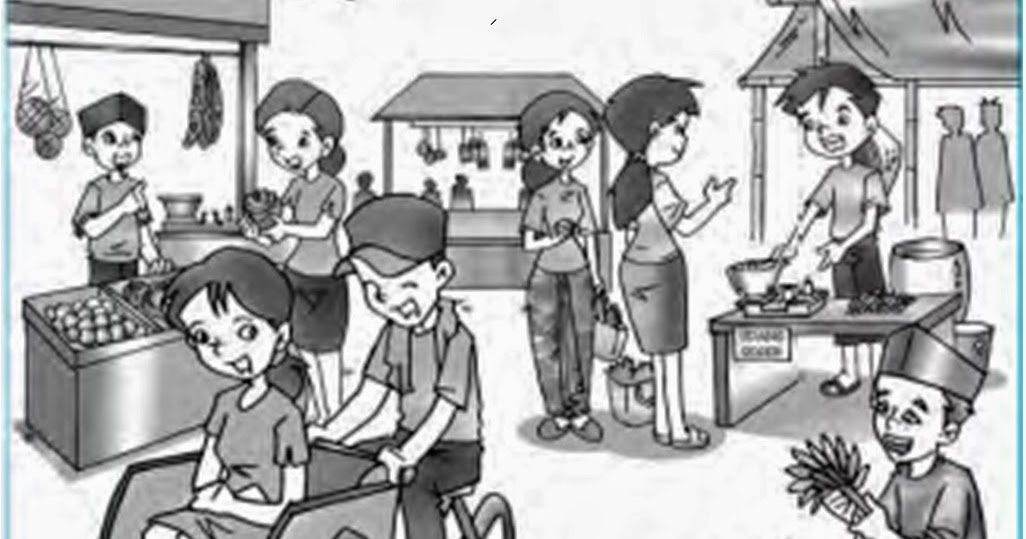 Gambar Animasi Kegiatan Ekonomi Produksi Cara Menghargai Kegiatan