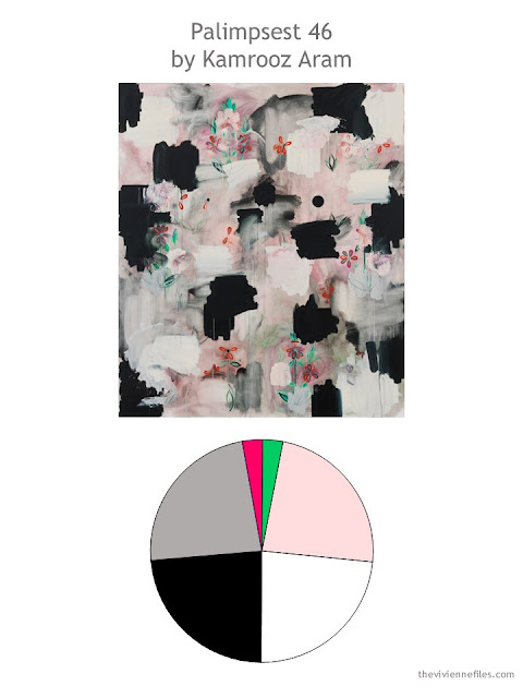 Palimpsest 46 by Kamrooz Aram with color palette Palimpsest 46 by Kamrooz Aram with color palette