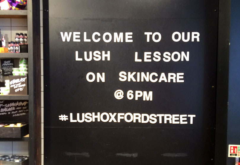 oxford street lush lessons