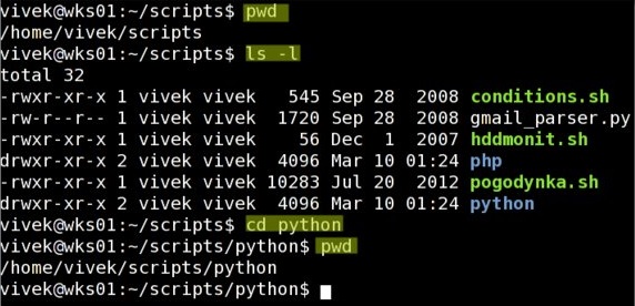 Wetland wax Cumulative How To: Use pwd Command In Linux / UNIX | LPI Central