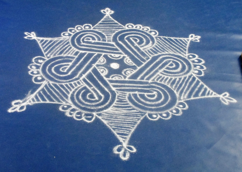 Friday kolam with video | learn kolam