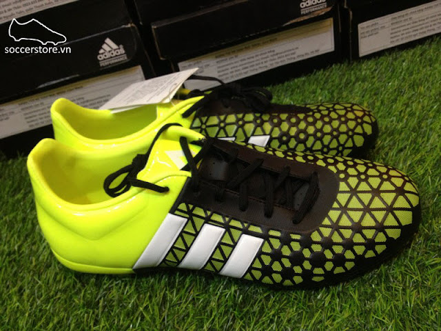 Adidas Ace 15.3 FG AG Core Black- White- Solar YellowAdidas Ace 15.3 FG AG Core Black- White- Solar Yellow