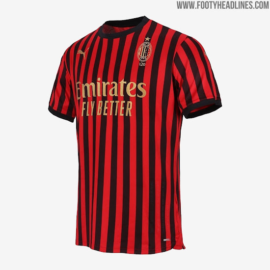 ac milan 120 years jersey for sale