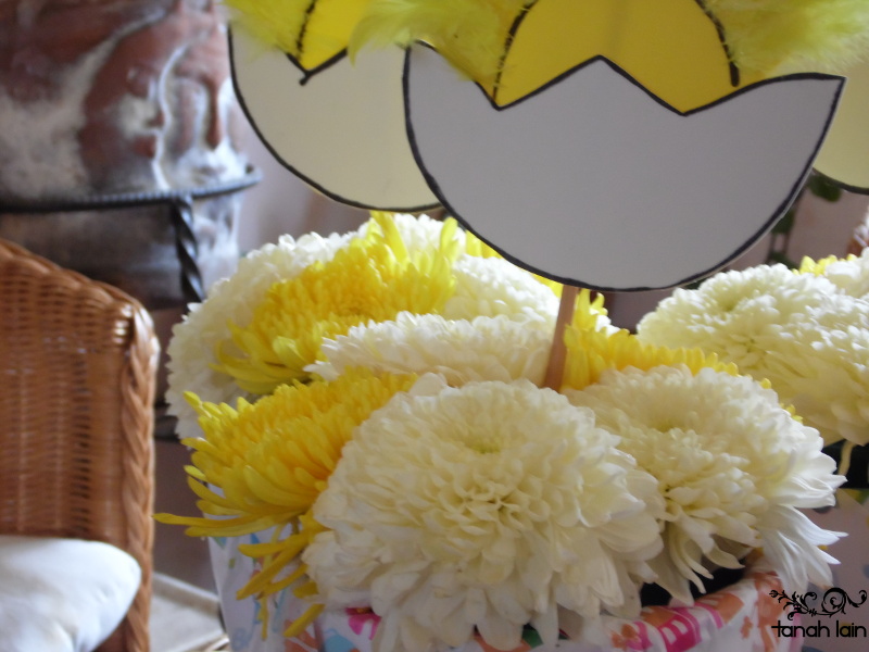 Centro de mesa de Baby Shower 