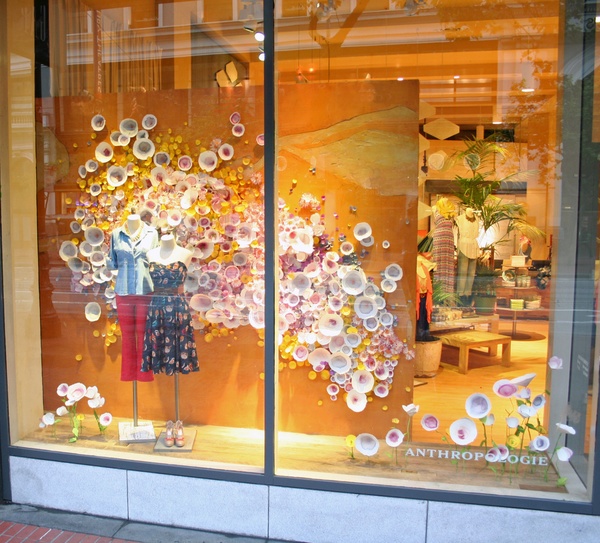 Grace Designs: Window Display: Water Colour Flowers