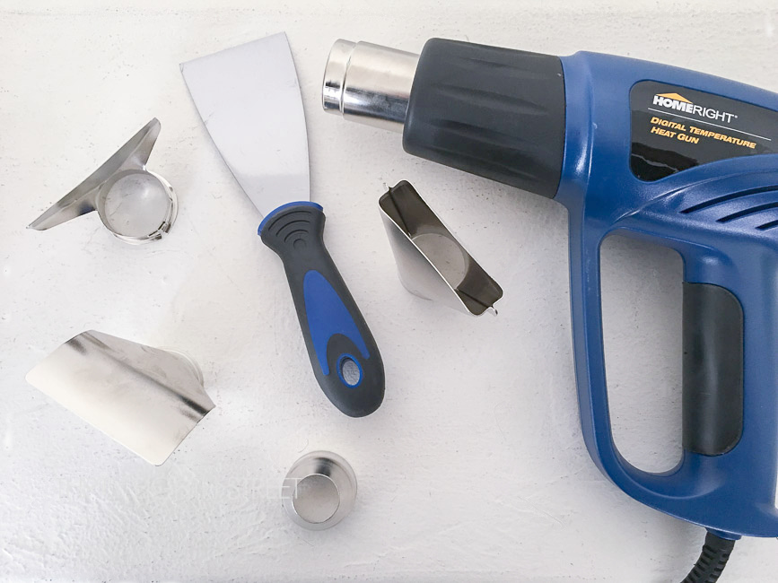 How To Quickly Remove Wood Veneer With A Heat Gun Thirty Eighth Street