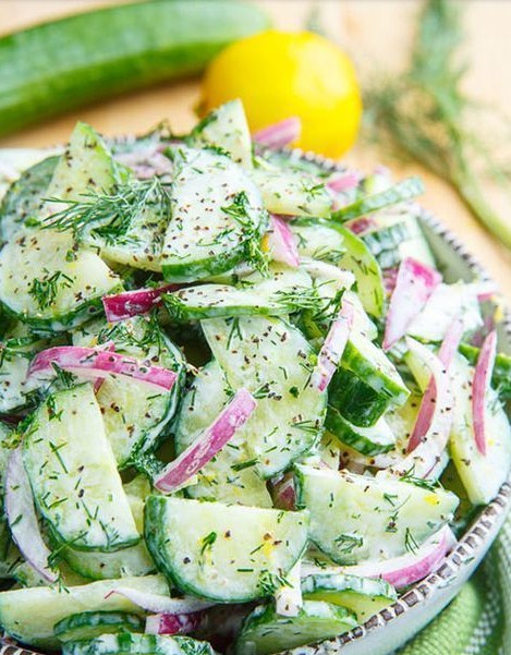Creamy Dilled Cucumber Salad Creamy Dilled Cucumber Salad