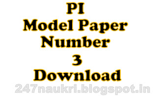 PI Model Paper Number 3 Download