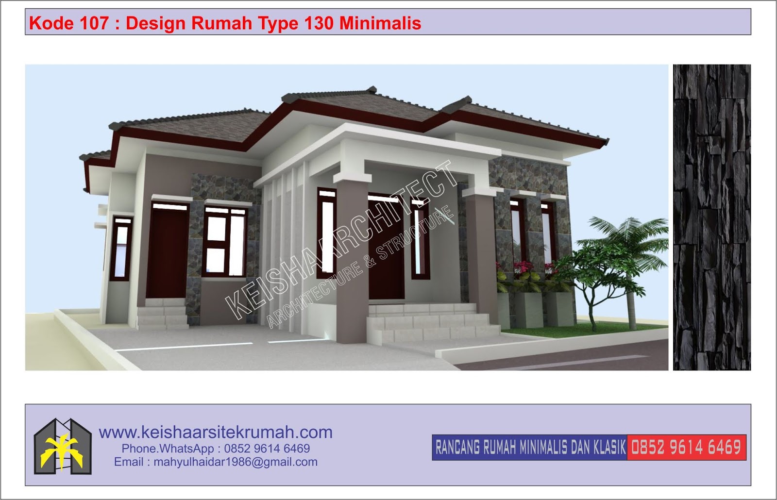 Kode 107 Design Rumah Type 130 Lokasi Ulee Kareng Banda Aceh Desain Rumah Minimalis Klasik Dan Rab Tahun 2020 Wwwkeishaarsitekrumahcom