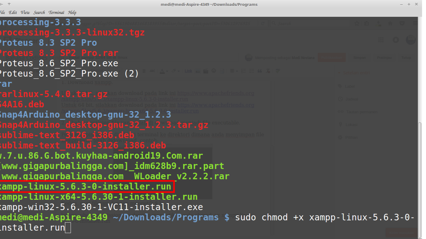 xampp 32 bit linux