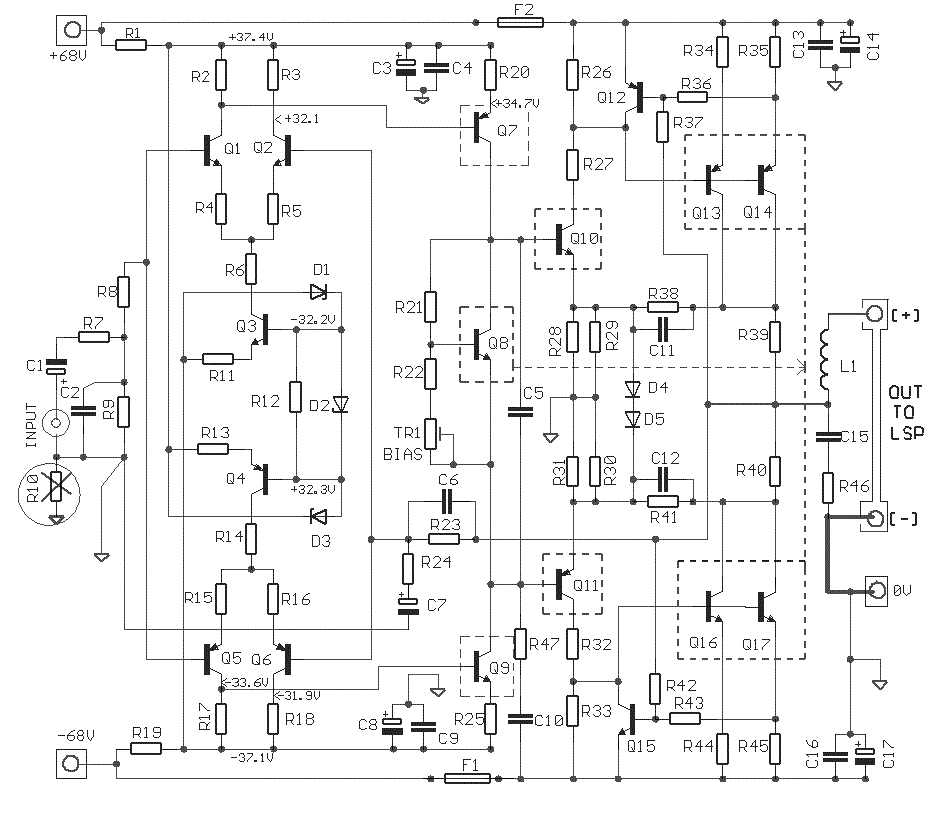 Схемы усилителей моно. Усилитель SPL z2x-400 схема принципиальная. Усилитель 300 ватт схема. Схема усилителя мощности 2000вт. Baojie bj-300 усилитель мощности схема.