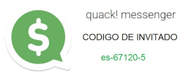 Código de invitación de Quack! Messenger