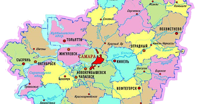 Самарская область на карте с районами. Карта Самарской области. Районы Самарской области. Карта Самарской области с районами. Карта Самарской области для детей.