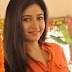 Beautiful Telugu Girl Poonam Bajwa Long Hair In Orange Dress