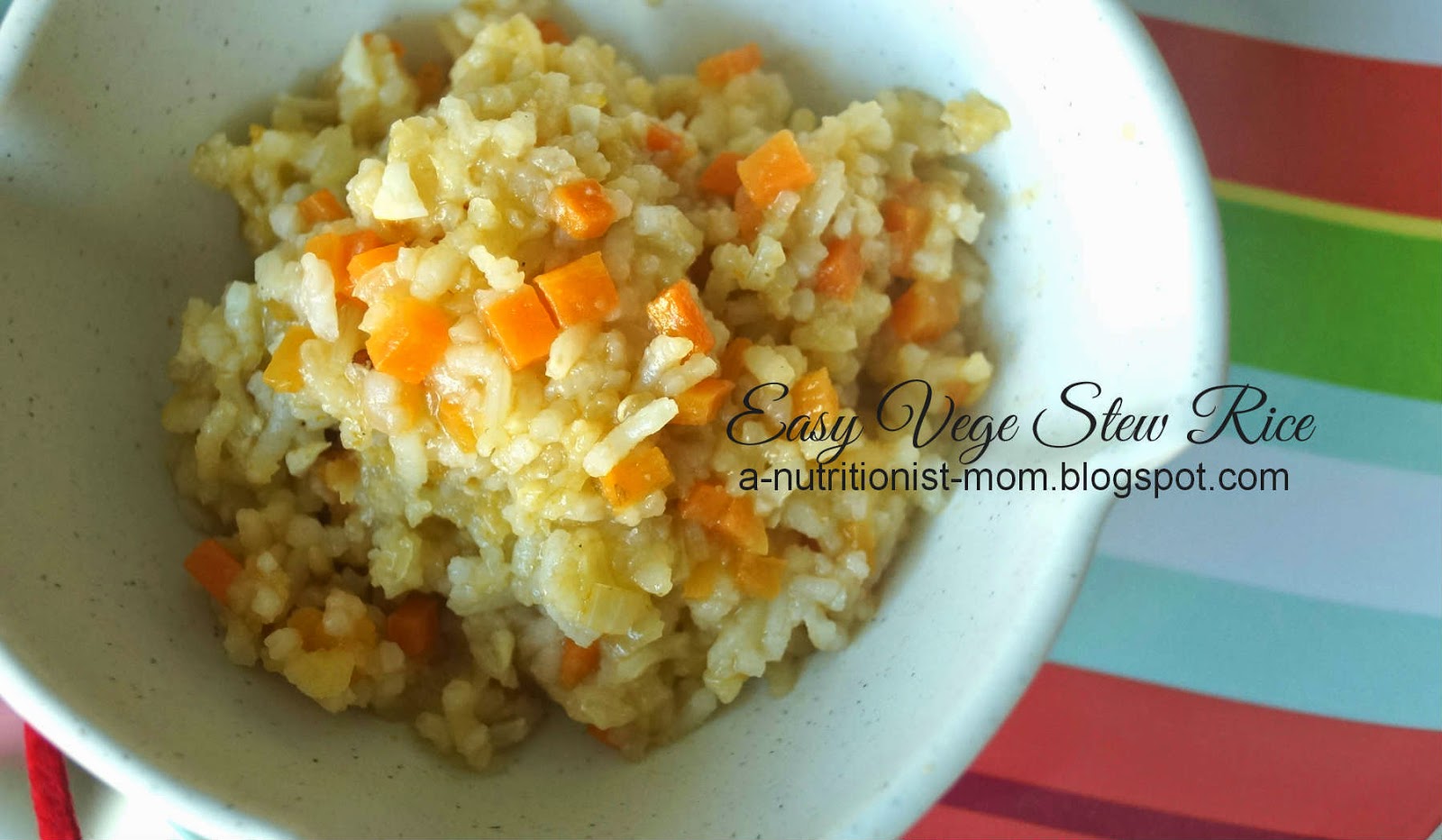 Journal of a nutritionist mom Easy vege stew rice