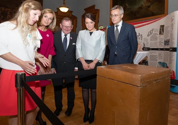 Luxembourg Constitution and the democratic process in the Grand Duchy. Princess Alexandra of Luxembourg wore Elie Saab jacket