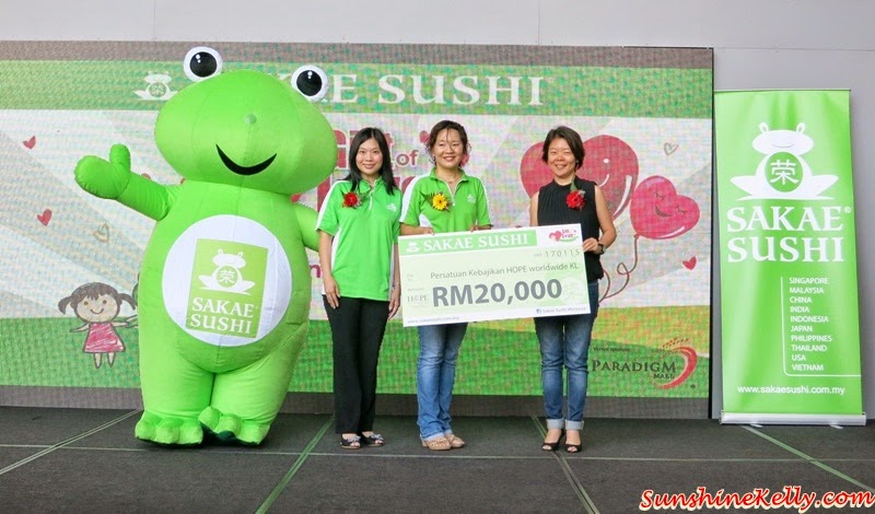 Sakae Sushi CNY Treats, Gift of Love, Fortune Salmon Yee Sang, Sakae Fortune Froggie, HOPE Worldwide Malaysia