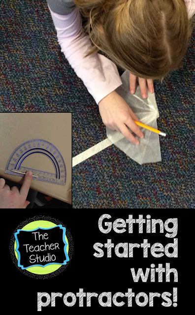 Teaching students that angles involve measurement is something we sometimes forget!  Check out these lesson ideas to help students understand what angles are, what degrees are, how we use a protractor, and other tips for teaching angl