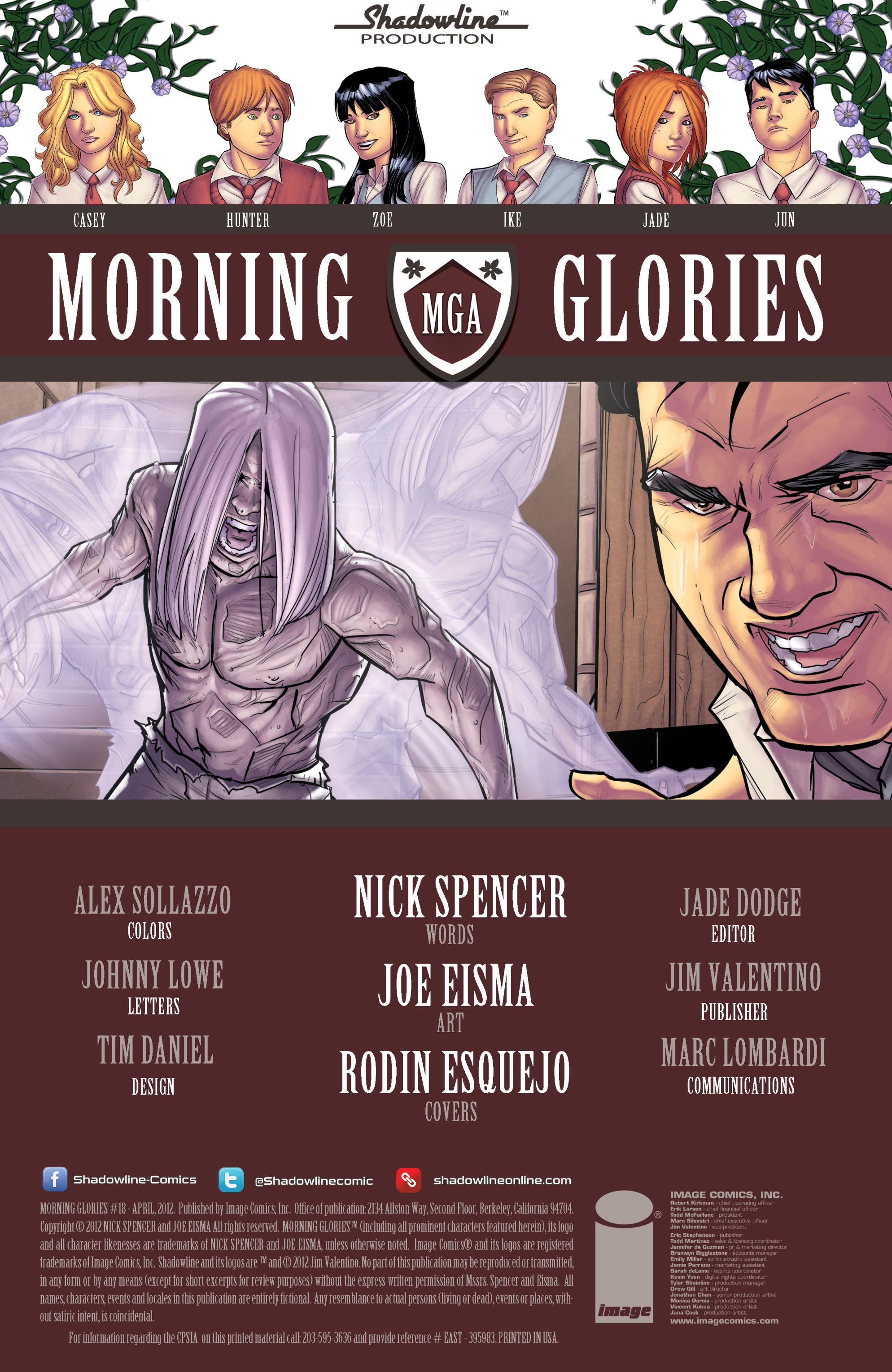 Read online Morning Glories comic -  Issue #18 - 2