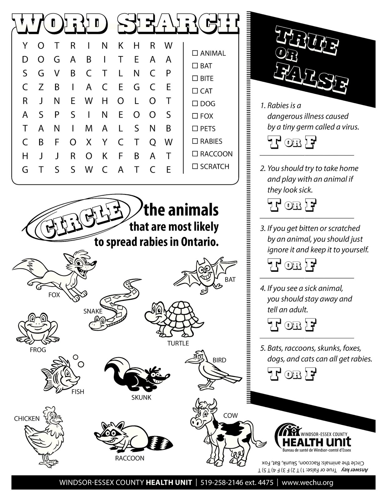 Stella Maris School News: Facts about Rabies - WE Health Unit