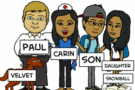 Nurse Family Cartoon Image