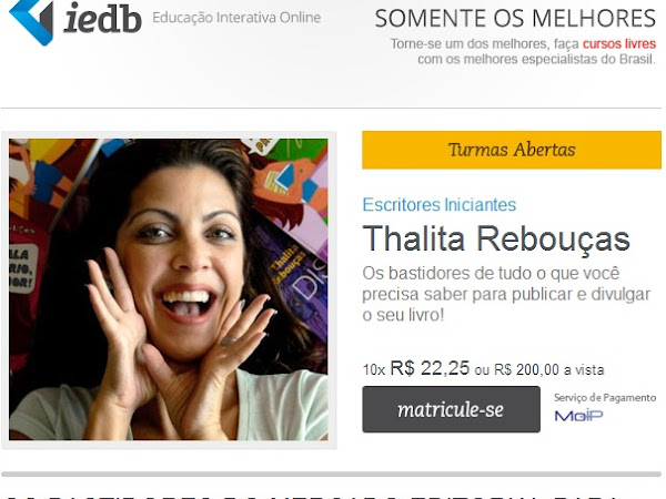 Curso Escritores Iniciantes com Thalita Rebouças