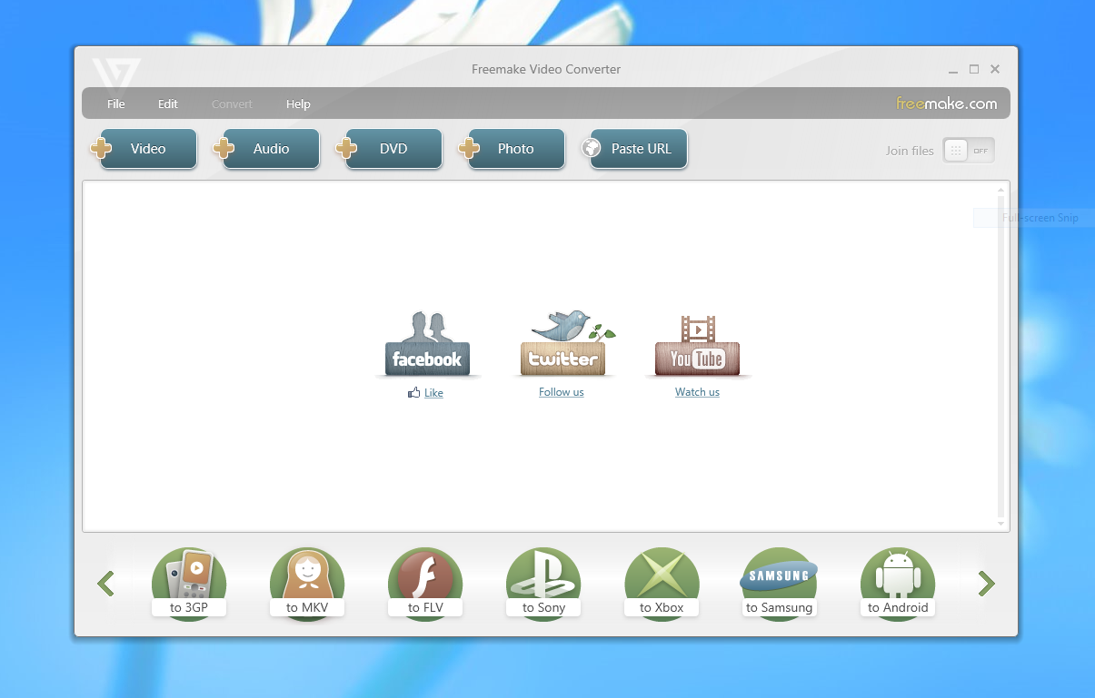 Software converter video yang bukan HD menjadi full HD bersama freemake