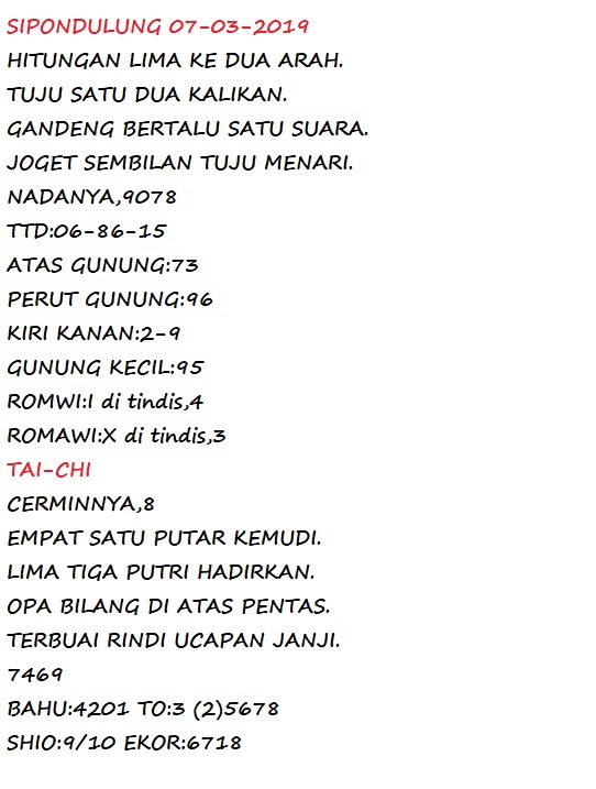 Kode syair sgp hari ini