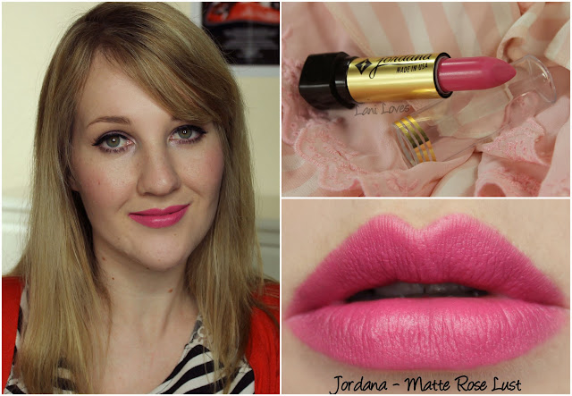 Jordana Matte Rose Lust lipstick swatch