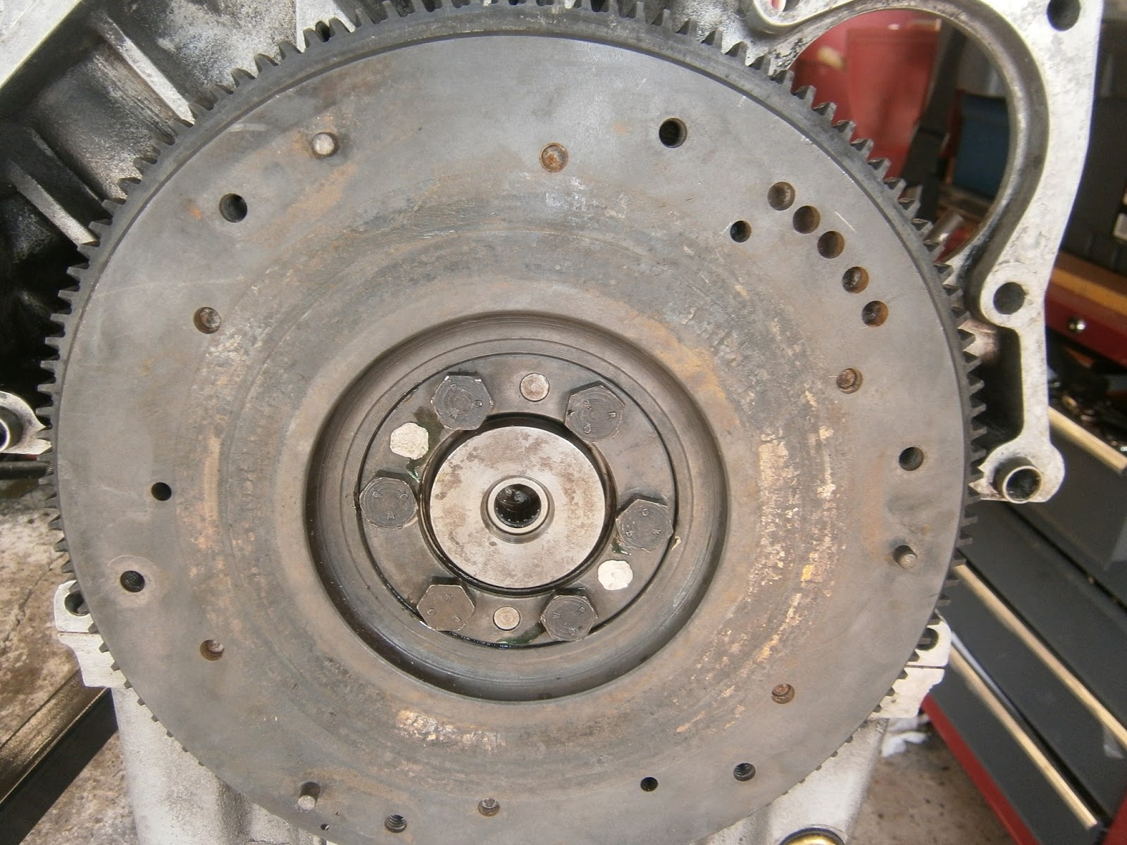 Lotus Excel Restoration Fitting Flywheel and Clutch and clutch release bearing
