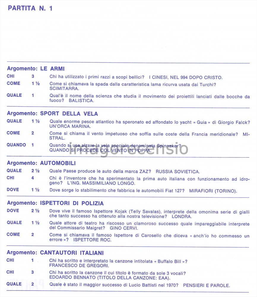 Imago Recensio Scommettiamo Il Nuovo Quiz Di Mike Bongiorno Editrice Giochi 1977 78