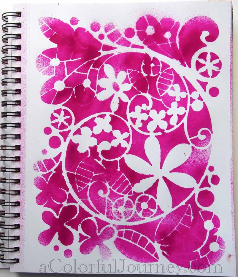 StencilGirl® Talk Stencil FUNdamentals with Spray Inks