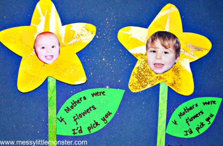 Mothers Day flower craft for kids
