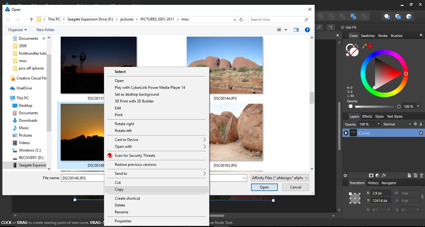 How to remove and change a background with Affinity Designer Design