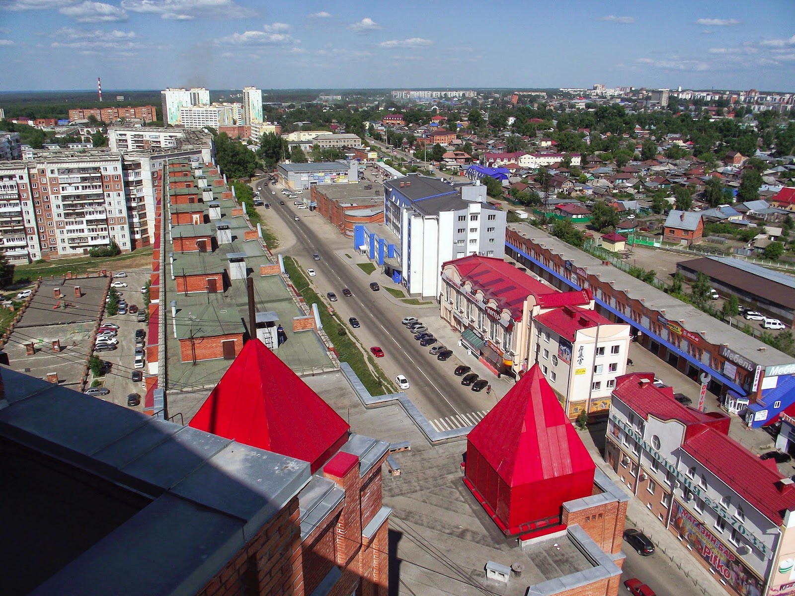 Ул. Говорова Томск с высоты