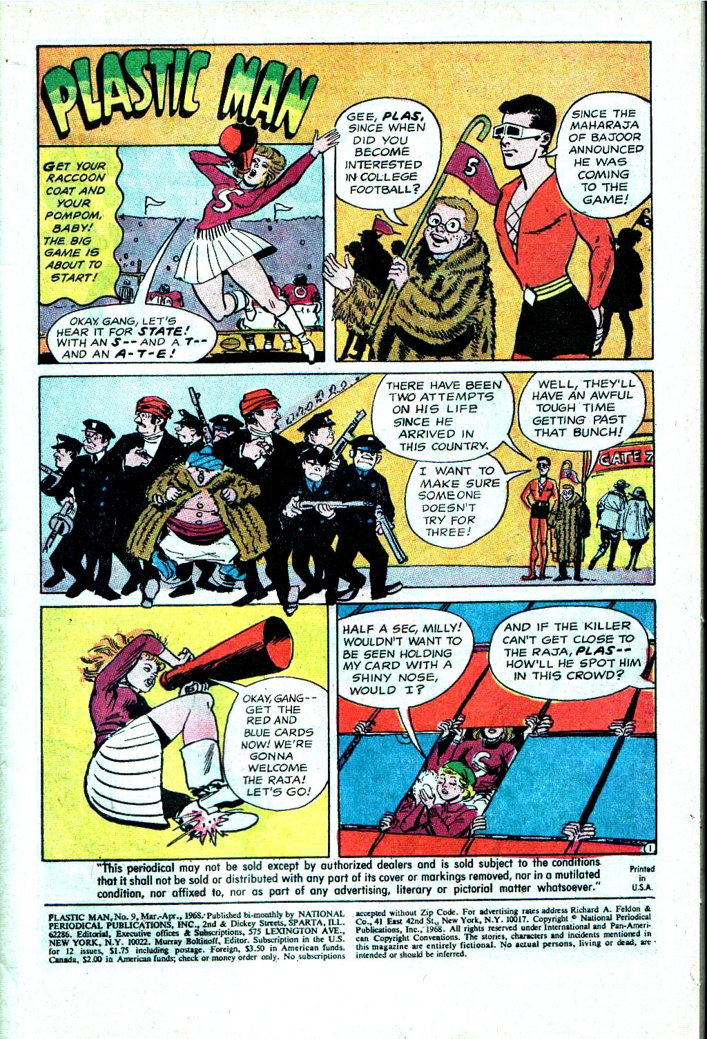 Read online Plastic Man (1966) comic -  Issue #9 - 3