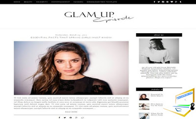Glam Up Blogger Template | Download Free Glam Up Blogger Template