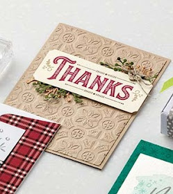 VIDEO: Stampin' Up! Tin Tile Embossing Folder & Warm Hearted Card ~ 2018 Holiday Catalog