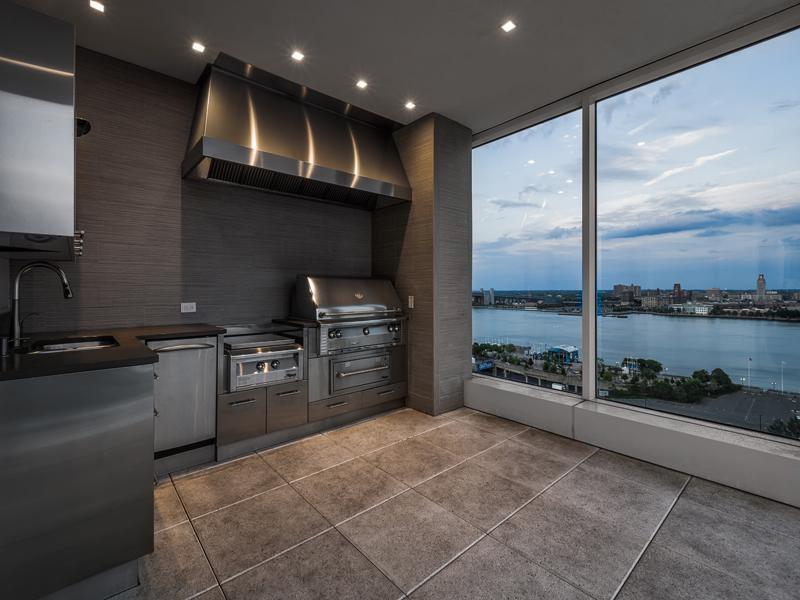 Beautiful view of Penthouse Apartment Designs With Outdoor Kitchen