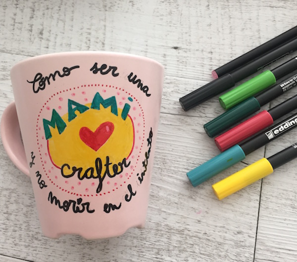 DIY Cómo pintar tazas de porcelana Mami Crafter Academia Online