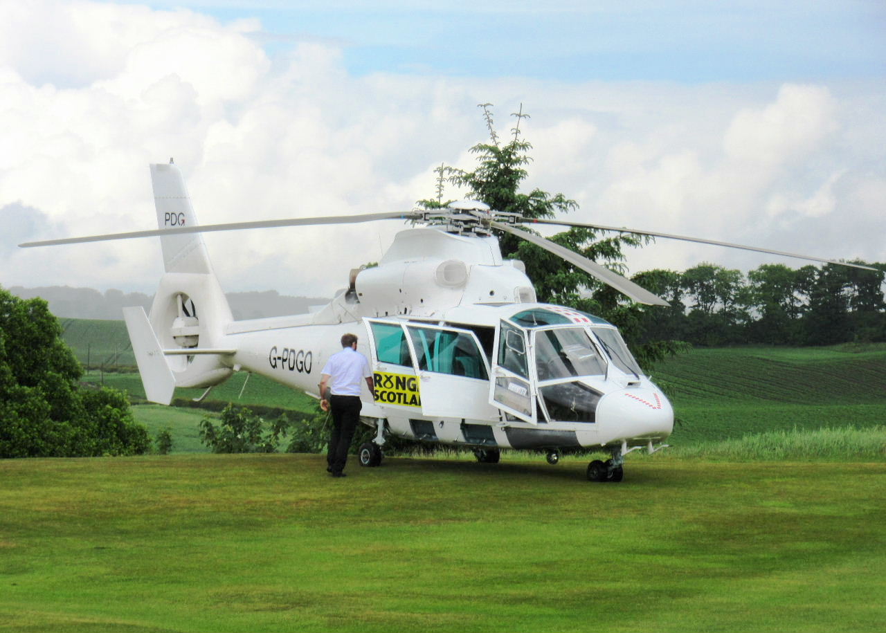 Largo Baywatch Helicopter on the Golf Course