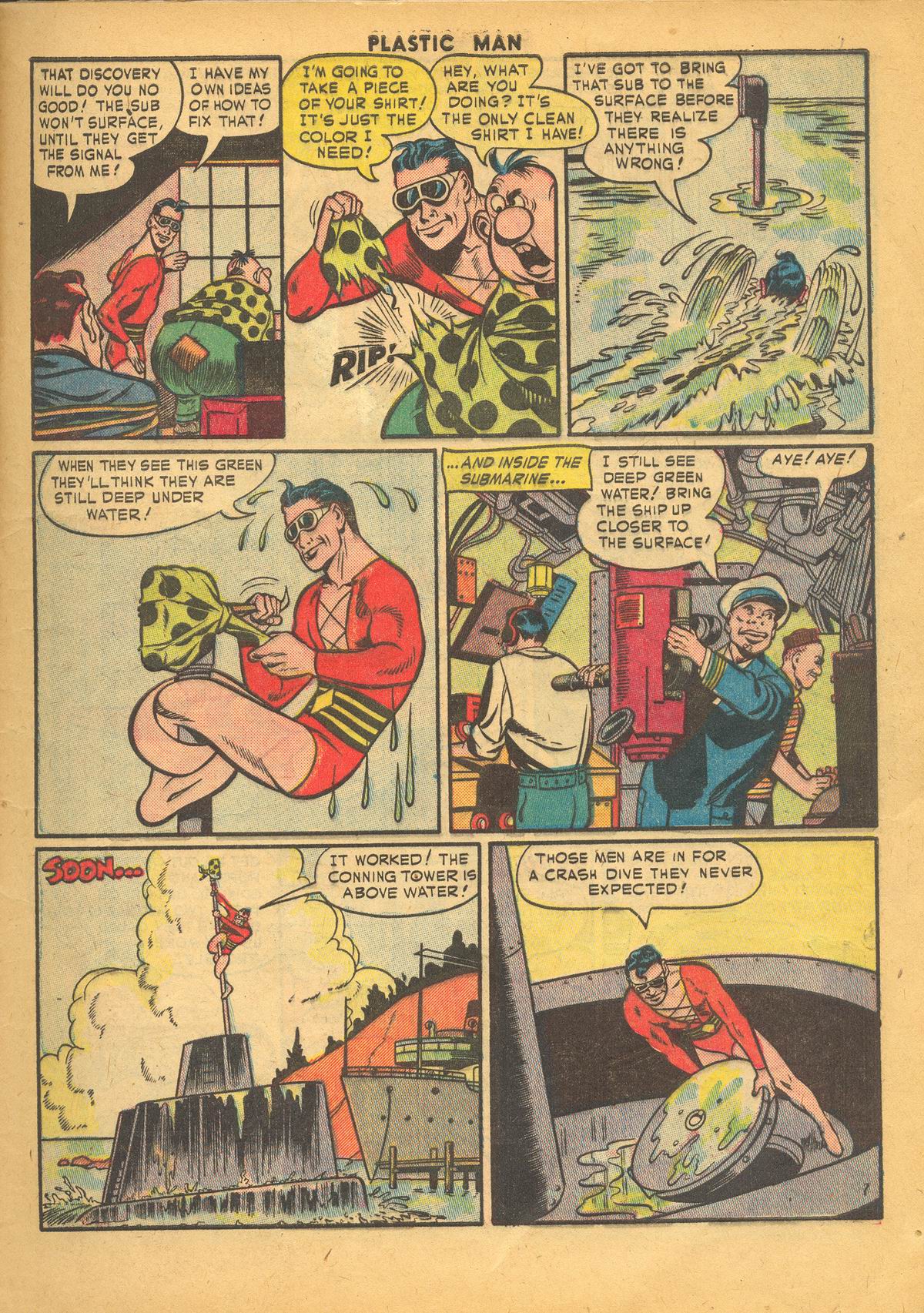 Read online Plastic Man (1943) comic -  Issue #34 - 9