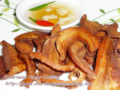 Crispy Liempo, Deep Fried Pork Belly Strips