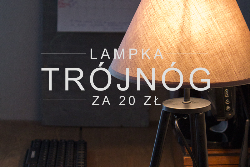 lampka na 3 nogach Pepco, trójnóg