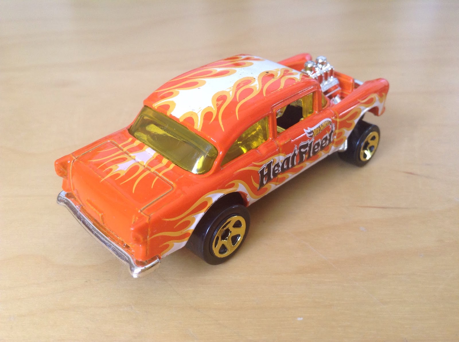 JULIAN'S HOT WHEELS BLOG '55 Chevy Bel Air Gasser (2015 Heat Fleet)