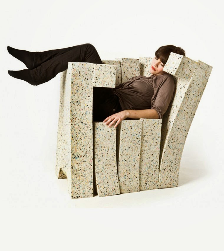 Ecologie Fauteuil Sofa avec des Matériaux Recyclés, Meubles