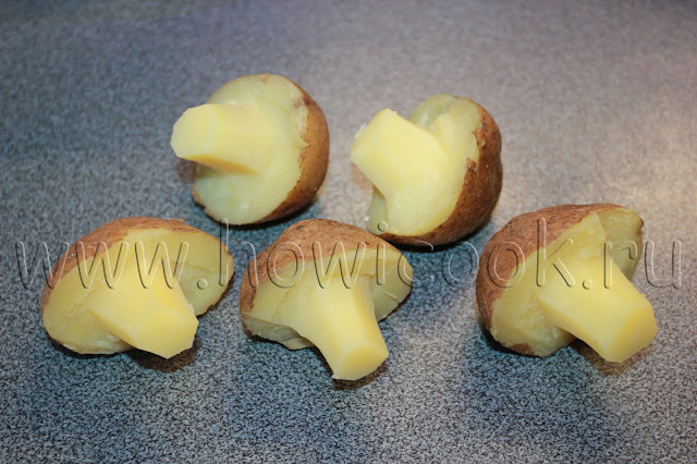 рецепт котлет ежиков и грибочков из картофеля с пошаговыми фото