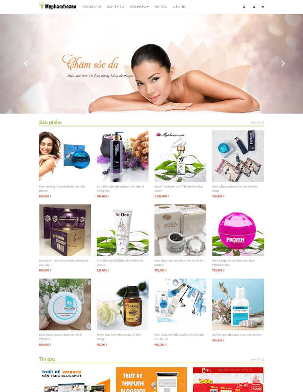 Template blogspot bán hàng mỹ phẩm Template blogspot bán hàng mỹ phẩm