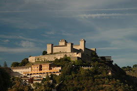 La Rocca Albornoziana occupies a commanding position overlooking the Umbrian town of Spoleto